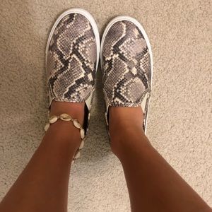 Steve Madden Snake Skin slip ons